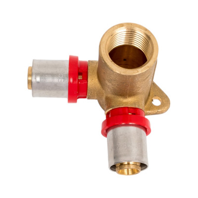 Водорозетка TIEMME пресс-В проходная h 52 мм, 16x1/2"x16 1650111