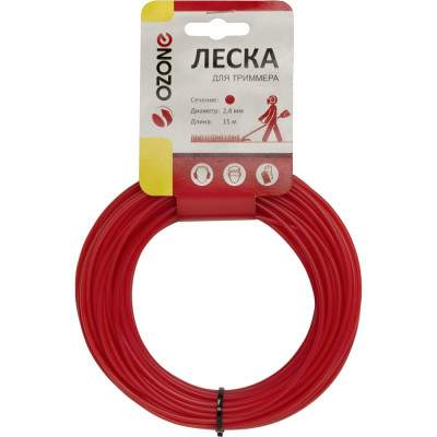 Леска для триммера (15 м; 2.4 мм; круг) OZONE LTR-2.4CL-15