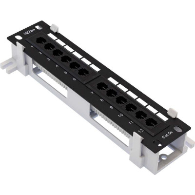 Патч-панель SUPRLAN, настенная 12хRJ-45, UTP, Cat.5e 10-0407