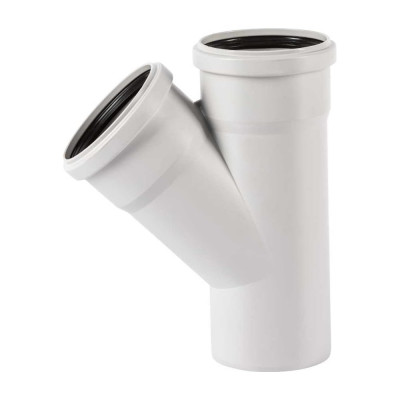 Тройник бесшумной канализации Ostendorf Skolan Safe 90х90 мм. 45 градусов, SKEA 334200