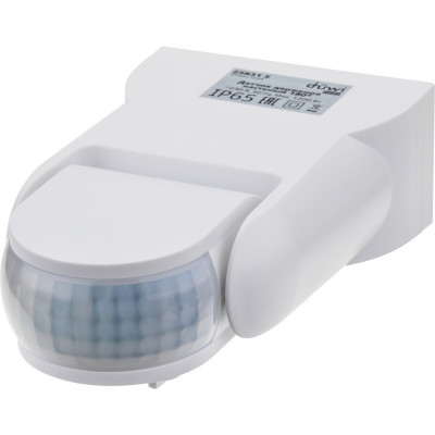 Настенный датчик движения duwi DD-02 180 1200Вт 10-900с 12м 10-2000Лк IP65 белый 25831 5