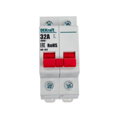 Выключатель нагрузки Dekraft ВН102-2Р-032А 17006DEK