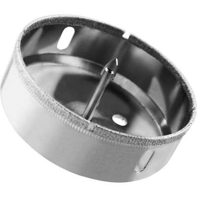 Коронка с центрирующим сверлом по стеклу и керамике (85х55 мм) Vertextools 336-85-55