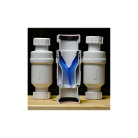 Сифон McAlpine самозакрывающийся сливной "сухой" клапан, вход 1 1/2" В, выход компрессионный MRNRV50-PB