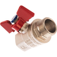 Шаровой кран IVANCI Superior, ручка-бабочка, внутренняя/наружная резьба 3/4" IVC.100218.N.04