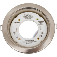 Светильник Ecola GX70-H5 сатин-хром встр. без рефл. 53x151 /кd135/ FS70H5ECB