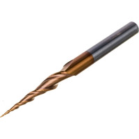Фреза спиральная двухзаходная конусная сферическая (0.5x30.5x75 мм; R0.25 мм; S6 мм) ROTIS 133.063075.025