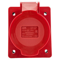 Кабельная розетка IEK, 32А, 3Р+N+Е, IР44, скрытая, 380В, 425, ИЭК PSR42-032-5