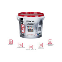 Фасадная укрывистая матовая краска DALI 5 л 1 15716