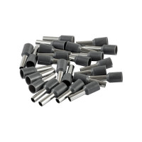 Наконечник-гильза Duwi Е4009, 4мм2, с изолированным фланцем, 25 шт./уп. 26676 1