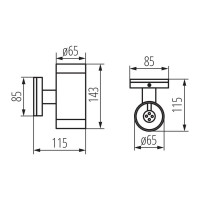 Фасадный светильник KANLUX BART EL-235 7080