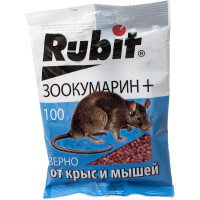 Зерна от грызунов Rubit зоокумарин+ 100 г 24982