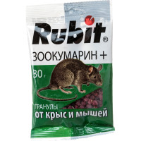 Гранулы от грызунов Rubit зоокумарин+ 30 г 22581