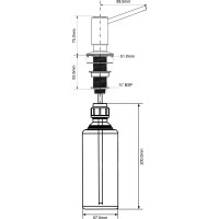 Дозатор для мыла ALVEUS RSF 0.5 L 1065463