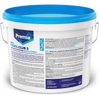 Влагостойкая акриловая краска Premia Club 3 для интерьеров, белая 9л О03900 База А