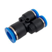 Тройник цанговый прямой соединительный (10-8-8 мм) SHPI PW 1008