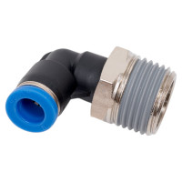 Фитинг цанговый угловой с наружной резьбой 1/2M для трубки диаметром 8 мм SHPI PL 08-R04