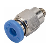 Фитинг цанговый прямой с наружной резьбой M5x0.8 для трубки диаметром 4 мм SHPI PC 04-M5