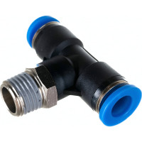 Тройник цанговый T-образный с наружной резьбой (8 мм; 1/4M) SHPI PT 08-R02