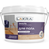 Акриловая эмаль для пола Лакра красно-коричневая, 2.4 кг 90005134844