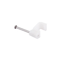 Скоба для электрокабеля Стройбат 6 плоская 50 шт 014891