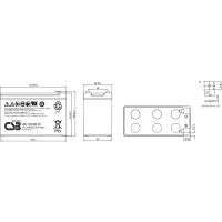 Аккумулятор для ИБП CSB HR1234W F2 УТ-00000117