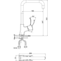 Смеситель для кухни D&K DA1472401