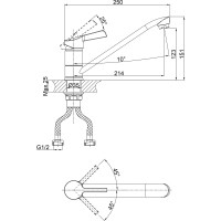 Смеситель для кухни D&K DA1462301
