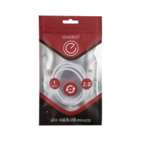 Кабель USB/MicroUSB Energy ET-05 цвет - белый 006288