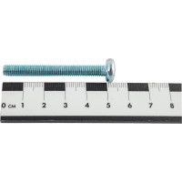 Винт Стройбат пкр. DIN 7985 М6x50 белый цинк 30 шт 106181