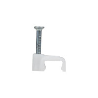 Крепежная квадратная плоская скоба EKF 4мм 50 шт. PROxima plcn-ss-4