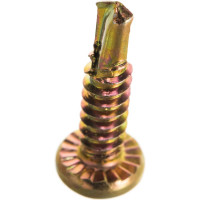 Самонарезающий винт со сверлом Grabber LOX 4,8х19 мм желтый цинк 400 шт. + бита 25мм FP101875LYZ-400DIY-LOX