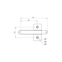Накладной демпфер JET 104 белый DS104T.000WT99