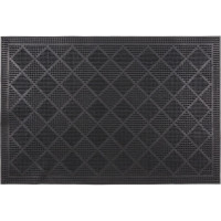 Коврик SUNSTEP резиновый, 40х60 см, Ромбики, черный 31-031