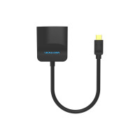 Адаптер-переходник Vention mini DisplayPort 20M; HDMI F, чёрный HBCBB
