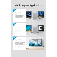 Кабель Vention DisplayPort v1.4 20M/20M - 2м HCABH