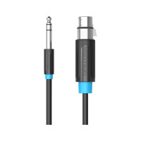 Аудио кабель Vention Jack 6.5 M/XLR F - 3м BBEBI