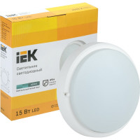 Светильник IEK, LED ДПО 4007 15вт IP54 6500K круг белый LDPO0-4007-15-6500-K01