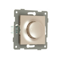 Диммер Ugra, GUSI Electric 500 W, механизм, с накладкой и воротком, шампань. С11Д6-027