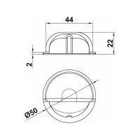 Стопор на клеевой основе Amig коричневый/черный 400-50 MR