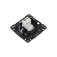 Механизм 1-местной розетки EKF PROxima Стокгольм, RJ-45, черный EZK01-035-10