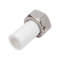 Штуцер для присоединения счетчика воды под пломбу RTP D20х3/4 мм 10852