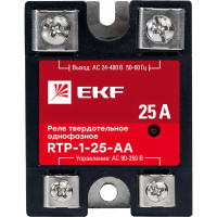 Твердотельное реле EKF однофазное RTP-25-AA PROxima rtp-1-25-aa