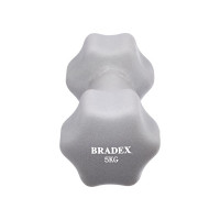 Неопреновая гантель BRADEX 5 кг, серая SF 0545