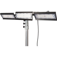 Светодиодный уличный прожектор на штативе REXPO LED 3x100W 6400K черный IP65 220В РЭК-4,5х3/200