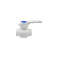 Шаровой кран VRT 20, ручка, PP-R EVER plast, белый 540415