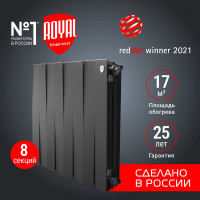 Радиатор Royal Thermo PianoForte 500/Noir Sable 8 секц. НС-1176334
