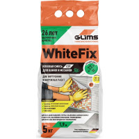 Плиточный клей GLIMS WhiteFix класс C2T, 5 кг О00007130