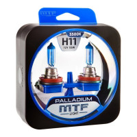 Галогеновая лампа MTF Light Palladium H11, 12В, 55Вт, 1600 Лм, 5500К 40857 HPA1211