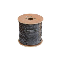 Коаксиальный кабель NETLAN RG-6, одножильный, CCS, PE до -40C, черный, 305м UEC-C2-32123B-BK-3